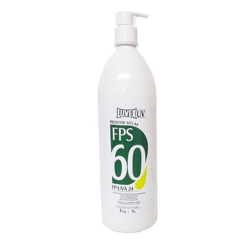 Protetor Solar Fps 60 Galão 1l Luvex