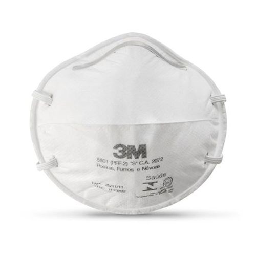Respirador Descartavel Pff2 Sem Valvula Concha 3m 8801