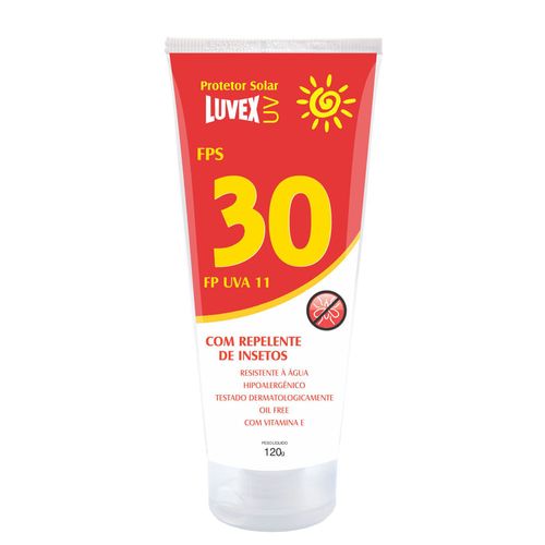 Protetor Solar Repelente FPS 30 Luvex Bisnaga 120g
