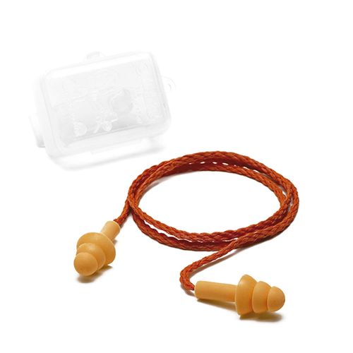 Protetor Auricular de Silicone Laranja Com Cordão Maxxi Royal