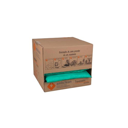 Travesseiro Absorvente Verde Vazamento Agressivo 45x45x5cm 27L Ambclean