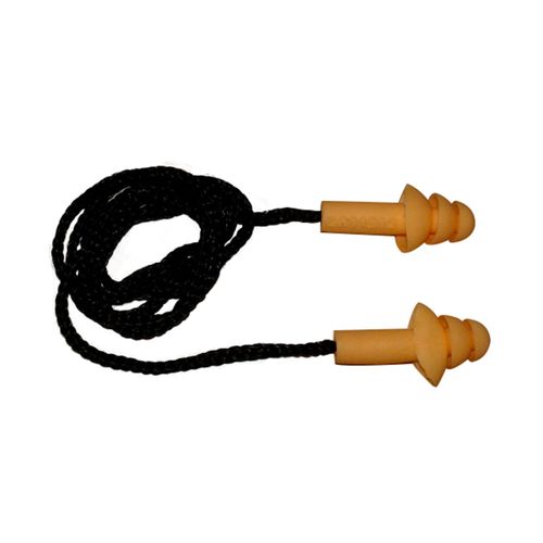 Plug Silicone 18dB Cordão Tecido Maxxi Amarelo
