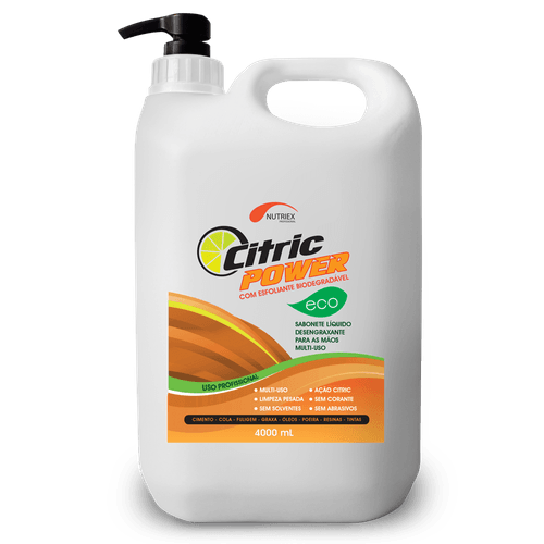 Sabonete Líquido Desengraxante Nutriex Power Eco Esfoliante Dosador 4L
