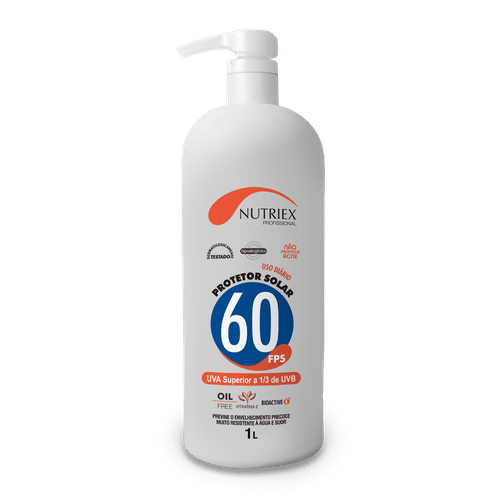 Protetor Solar FPS 60 Nutriex Dosador 1L