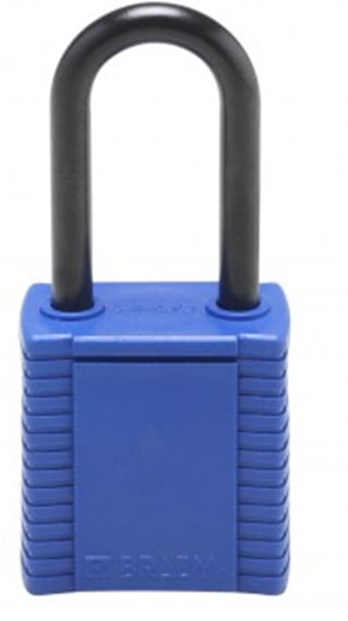 Cadeado Plast Bloqueio Haste Plast Seg Diferentes 4,7cm Brady Express Azul