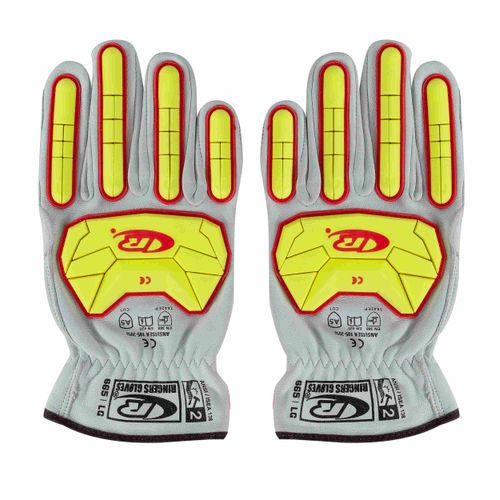 Luva Impacto Hppe Couro Tpr Ansell Ringers R665
