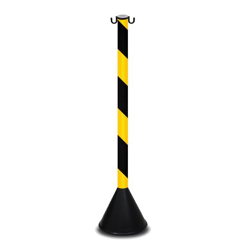 Pedestal Plastico Plasticor 93cm Amarelo e Preto