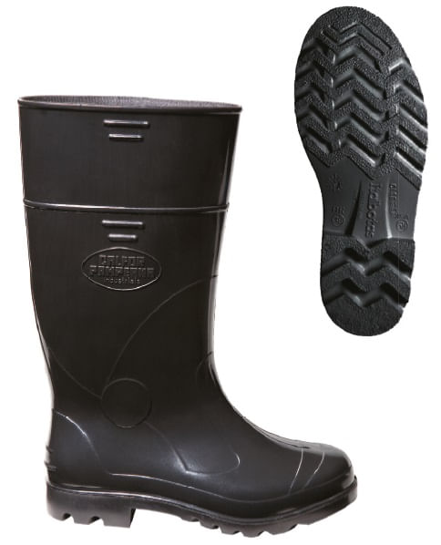 Bota Pvc Longa 34cm Calfor Industrial 45/preto