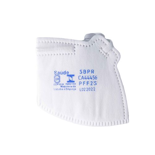 Respirador Descartavel Pff2 Sem Valvula Dobravel Airsafety Mask Branca