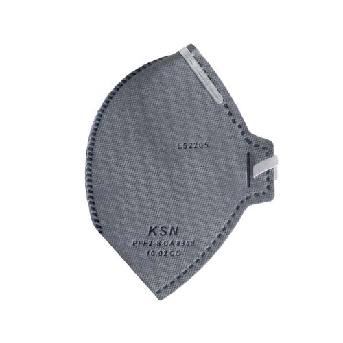 Respirador Descartavel Pff2 Vo Sem Valvula Dobravel Ksn 1002vo Cinza