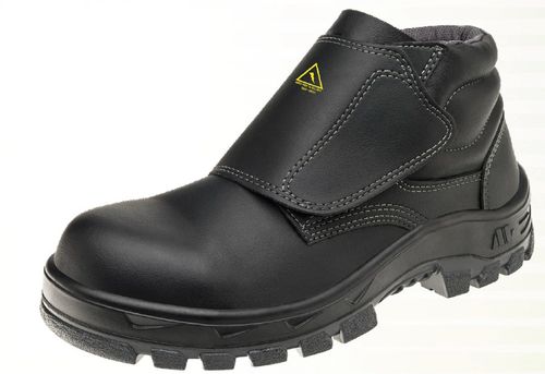 Botina Velcro Biqueira de Composite Bid Micro Fibra Marluvas Preta