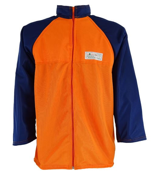 Camisa Motosserra 8 Camadas Tecmater Laranja Xg/azul Royal